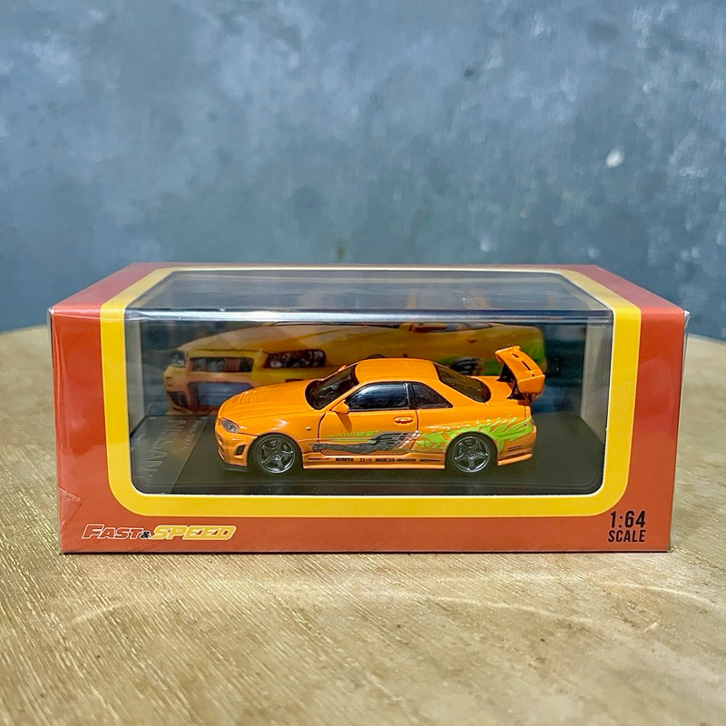 Jual FAST&SPEED - R34 FAST AND FURIOUS ORANGE | Shopee Indonesia