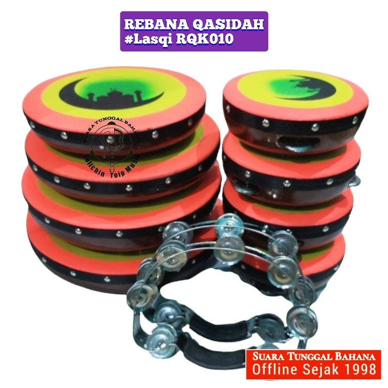 Jual (RQK010/32) 1 set Rebana Qasidah Lasqi 10 Pemain | Solichin Toip ...