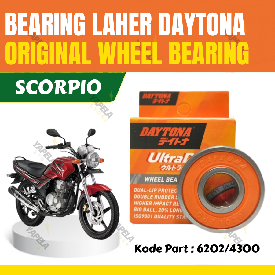 Jual Bearing Laher Scorpio Original Daytona Racing Lahar 6202-RS ...