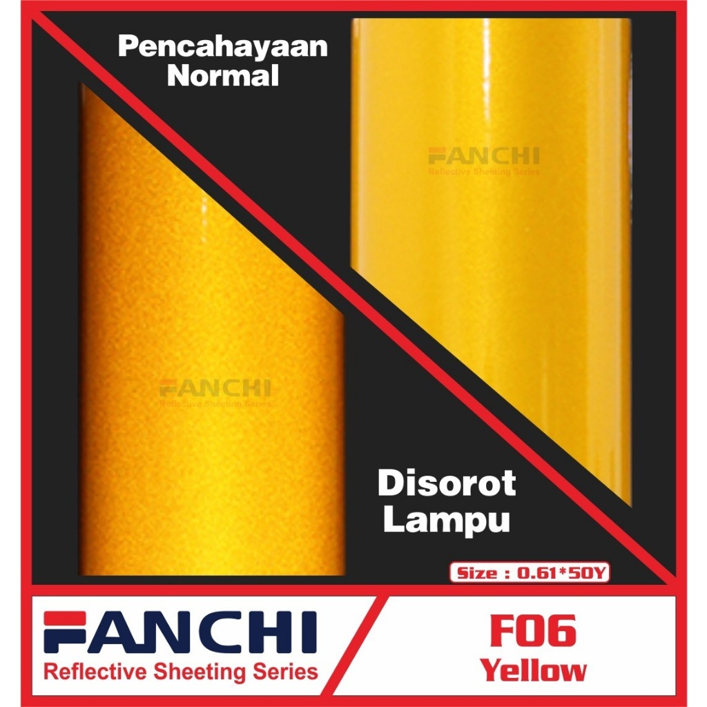 Jual Sticker Scotchlite Fanchi Permeter Reflective Sheeting Bahan Cutting Stiker Shopee Indonesia