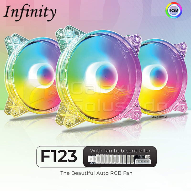 Jual Infinity by Enlight F123 AUTO RGB 3in1 Fan Case - Loose Pack ...