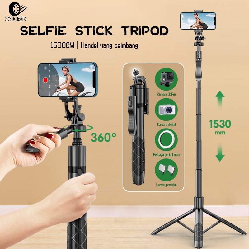 Jual Zacro L Tongsis Tripod Bluetooth Selfie Stick Remote Tripod Hp Kamera Dslr Tongsis Mm