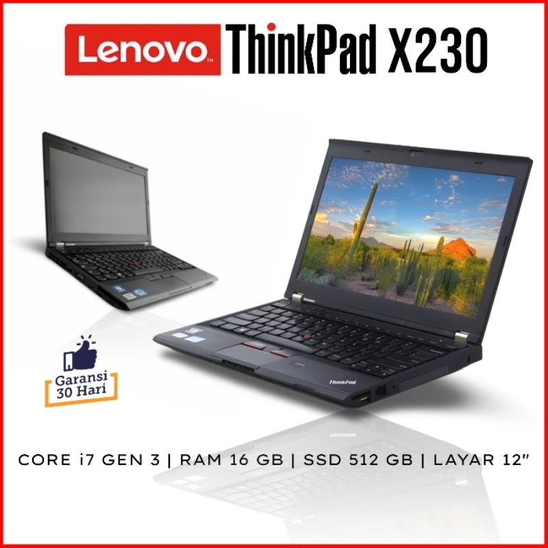 thumbnail image 2 of Lenovo ThinkPad X230 Tablet – Intel Core I7, 8GB RAM, 256GB SSD, Windows 10, Pen Not Included 2 of 3