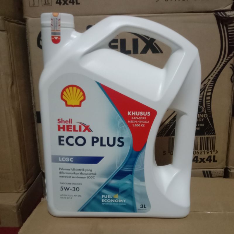 Jual Oli Mobil Shell Helix Eco Plus Sae W Lcgc Kemasan Liter Shopee Indonesia