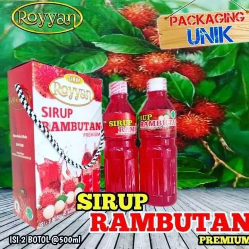 Jual SIRUP ROYYAN PREMIUM KHAS RASA RAMBUTAN BINJAI | Shopee Indonesia