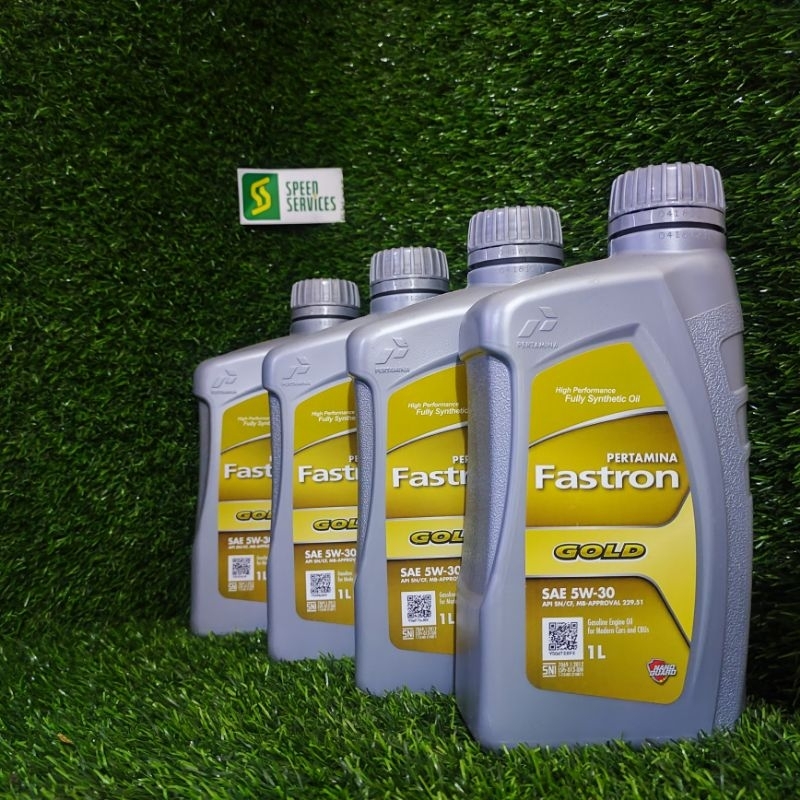 Jual PERTAMINA FASTRON GOLD 5W30 5W-30 API SN/CF 4 LITER | Shopee Indonesia