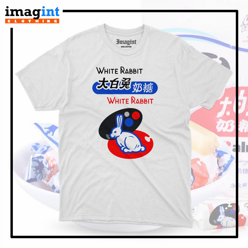 Jual BAJU KAOS PERMEN WHITE RABBIT | Shopee Indonesia
