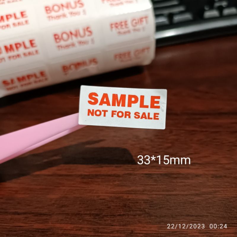 Jual Sticker Segel Angpao Amplop Paper box Kemasan Sample not For Sale