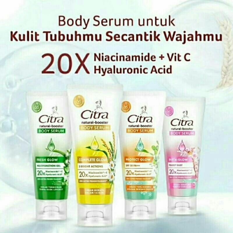 Jual CITRA Natural Booster Body Serum Complete Glow Insta Fresh Protect