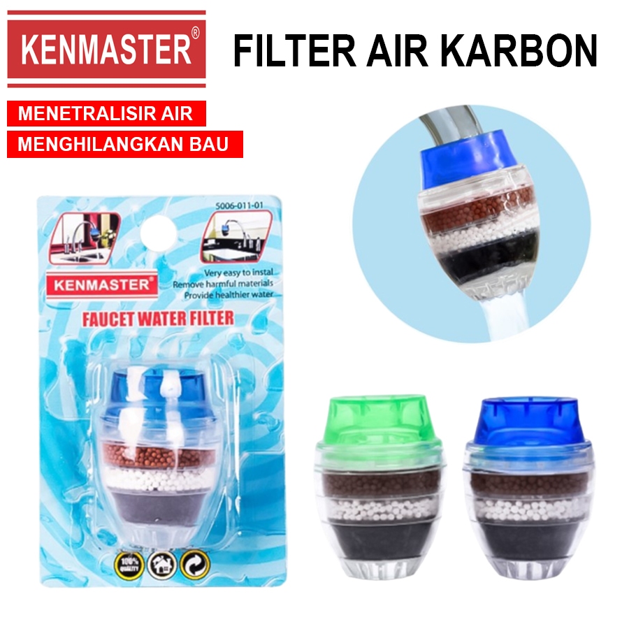 Jual Filter Air Carbon Active 3L Original Saringan Air Kran / Kenmaster ...