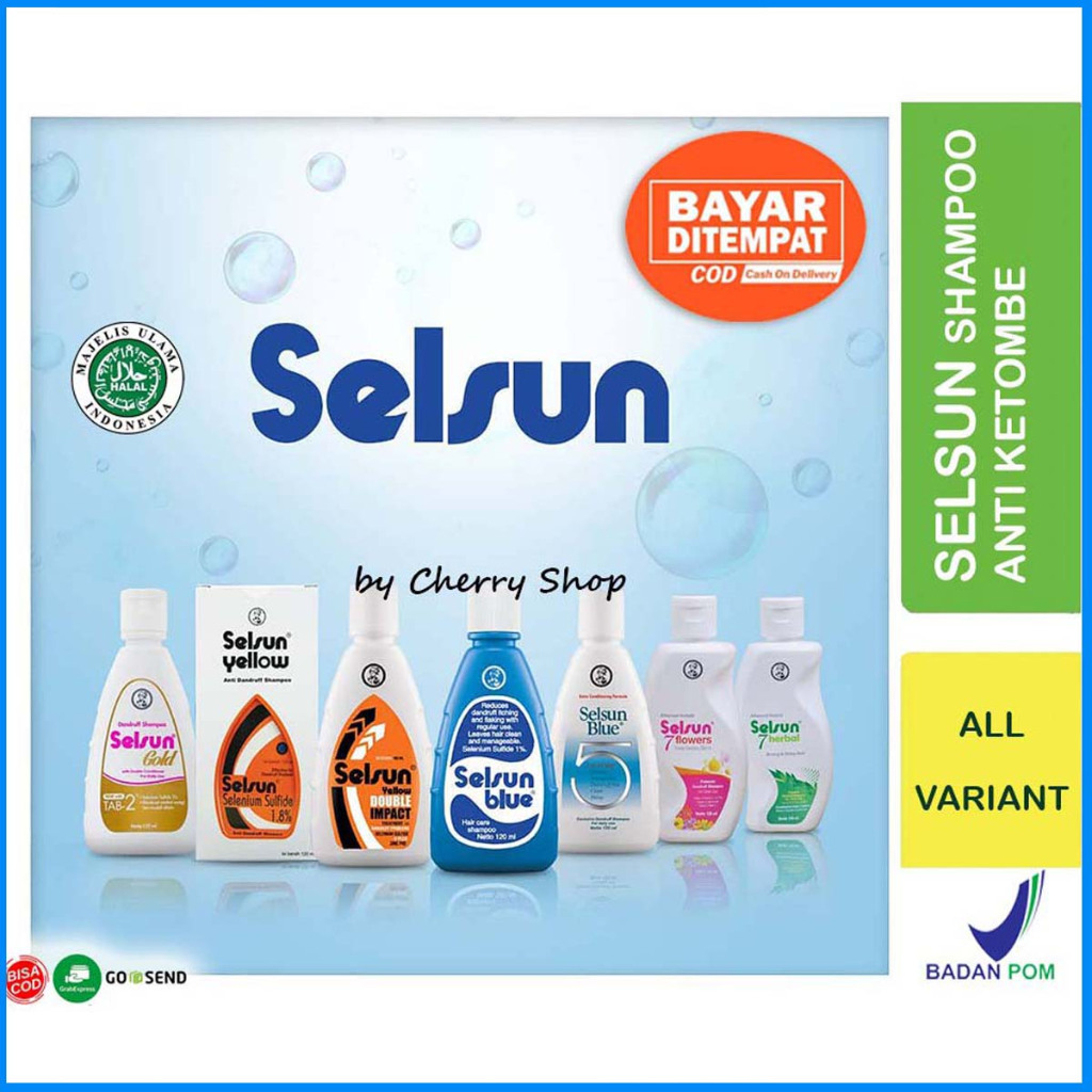 Jual Ori Selsun Shampoo Conditioner Series Sampo Anti Ketombe Blue 5 Yellow Gold 7 Herbal 9133