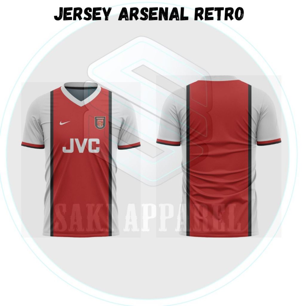 Jual JERSEY ARSENAL RETRO 2023 2024 FULL PRINTING UNISEX | Shopee Indonesia