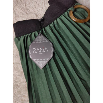 Rok Plisket Rania Zr Premium Skirt Wanita Korean Maxi Panjang Plisket Payung Mayung Pinggang
