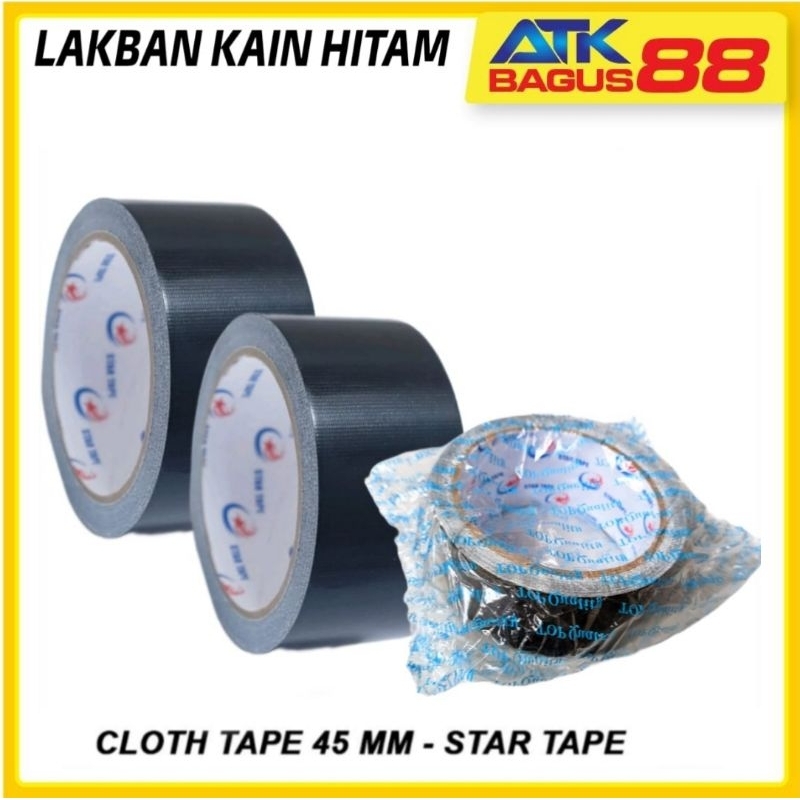 Jual Lakban Kain Warna Hitam Cloth Tape Mm Lakban Kain Lakban Murah