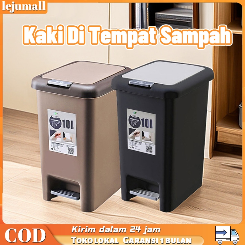 Jual Tempat Sampah Injak Plastik Tertutup Tong Sampah 8l10l15l20l Kotak Sampah Trash Bin 3327