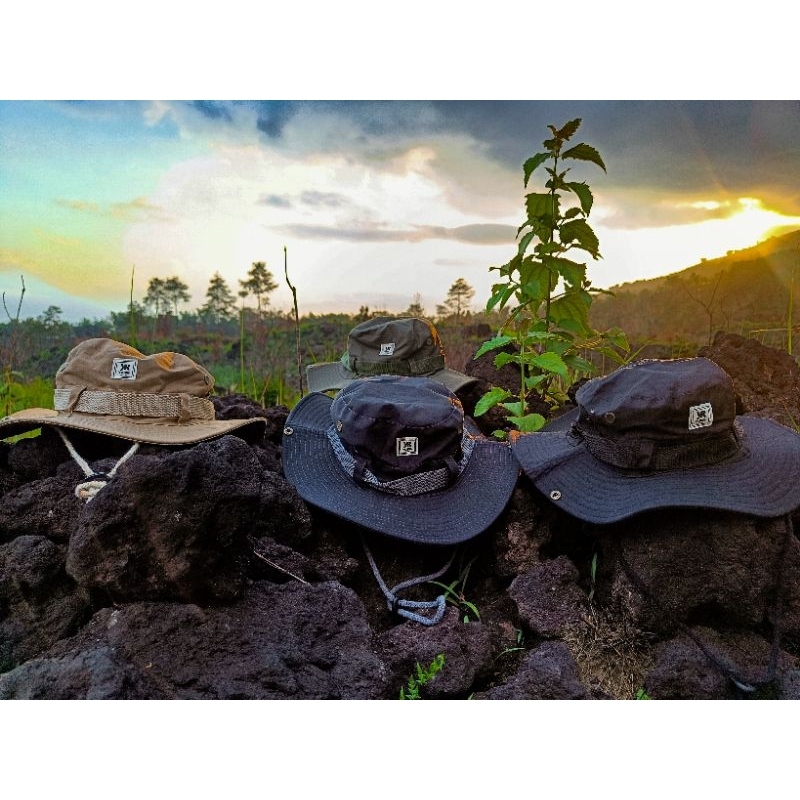 Jual YURIE TOPI OUTDOOR/TOPI RIMBA UNISEX/TOPIGUNUNG/BUCKET HAT/TOPI ...