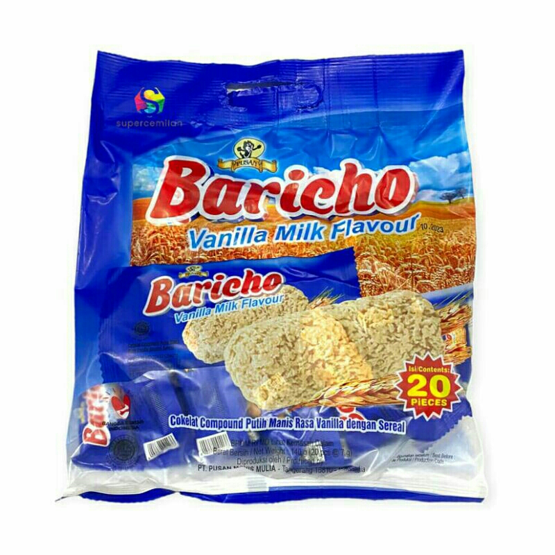 Jual BARICHO Oat Sereal Gandum Cokelat/Vanilla/Straw!erry isi 20pcs ...