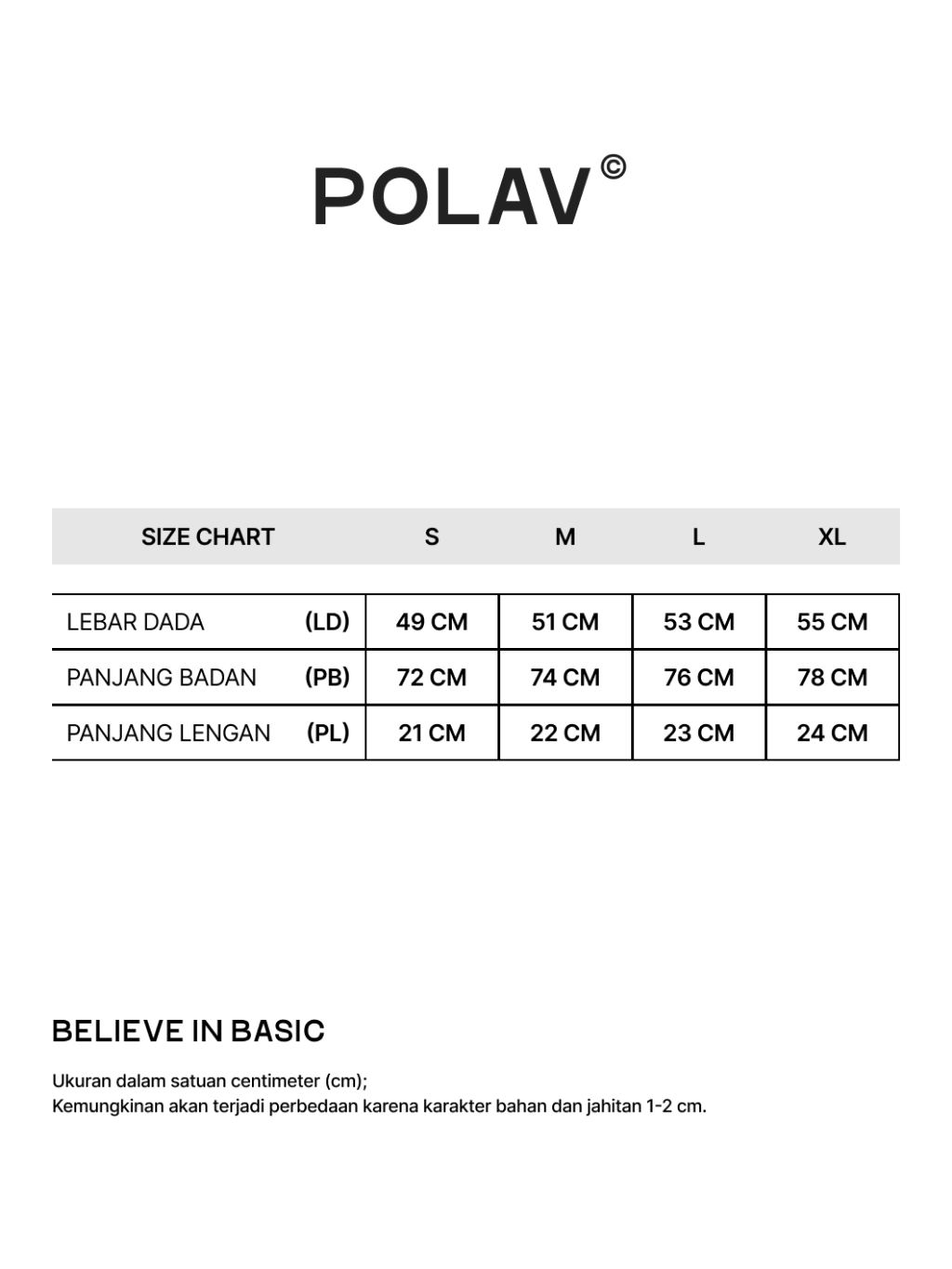 Jual Polav - Kaos Polos Katun Combed 24s Basic Soft Edition | Shopee ...