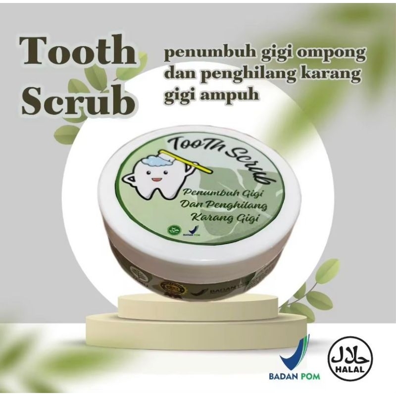Jual PENUMBUH GIGI herbal alami TOOTH SCRUB herbal original bpom gigi