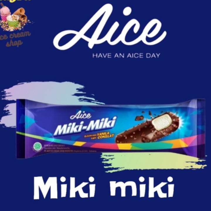 Jual Terbaru 33 Aice ice cream Miki miki isi 2 pcs | Shopee Indonesia