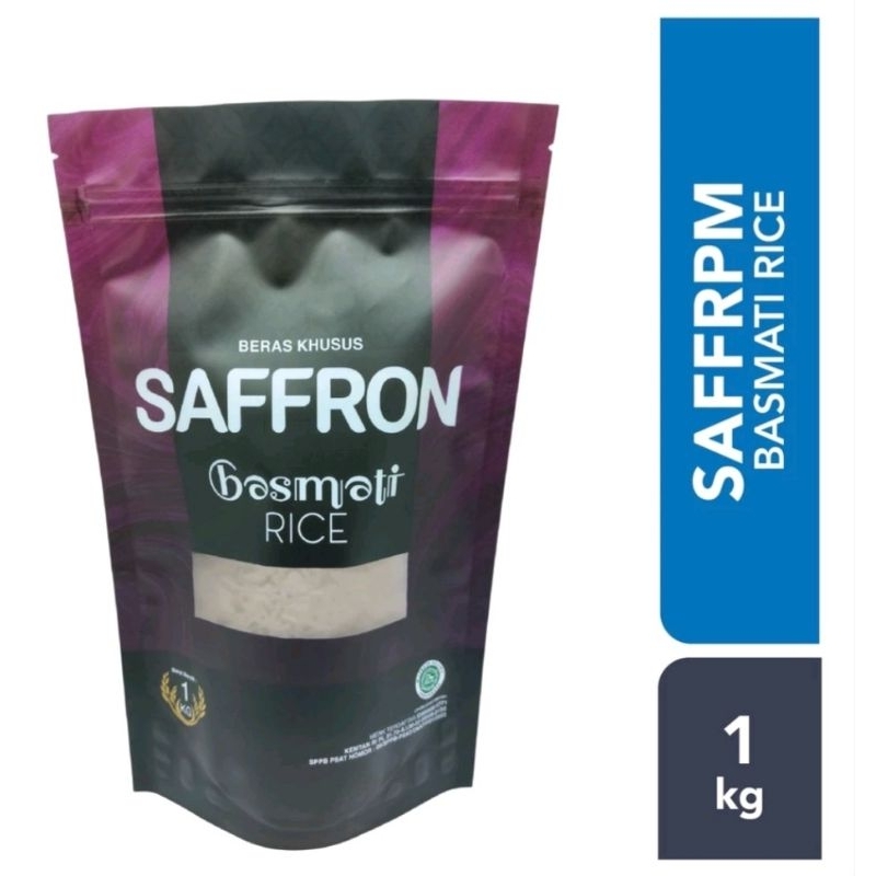 Jual beras saffron basmati 1 kg vacuum pack ( per zak ) ( rendah gula