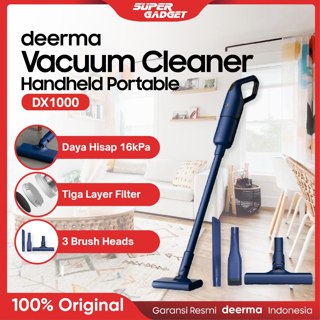 Jual Deerma Vacuum Cleaner DX1000 16kPa Handheld Portable Penyedot Penghisap Debu Shopee Indonesia