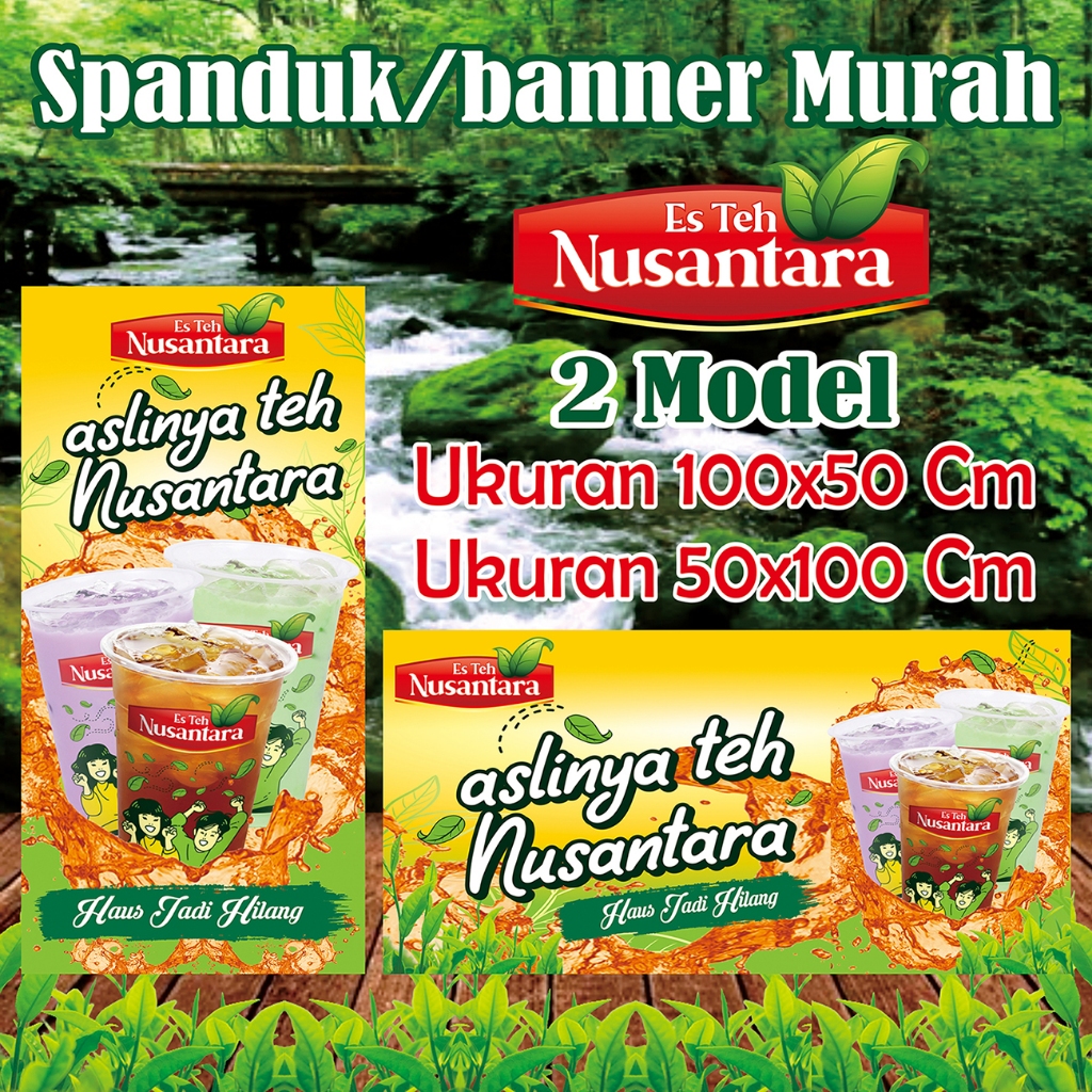 Jual Spanduk Banner Es Teh Manis Nusantara | Shopee Indonesia