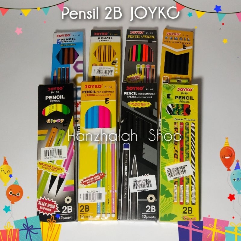 Jual 12 Pcs Pensil 2b Joyko Shopee Indonesia