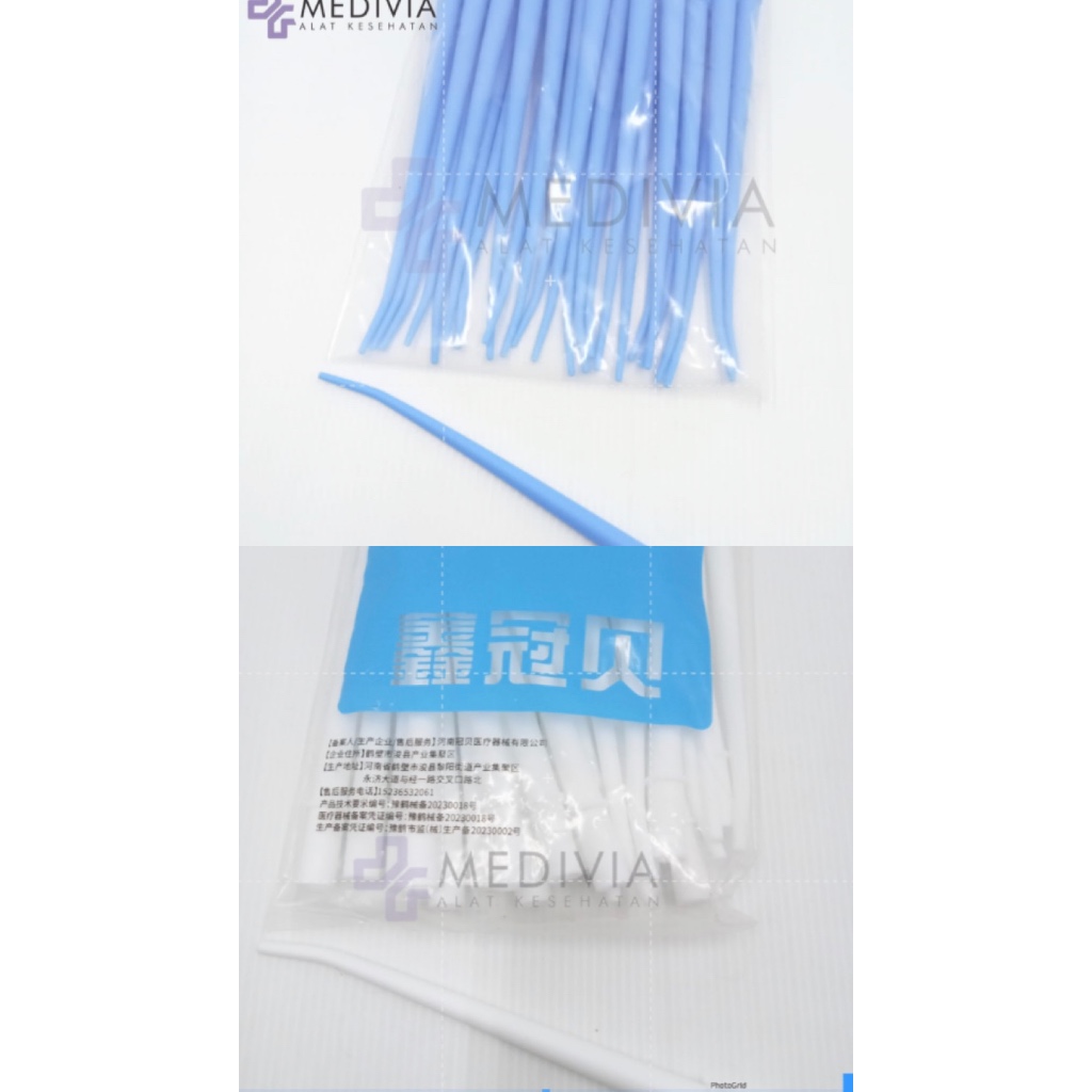 Jual SURGICAL SUCTION ASPIRATOR BEDAH DENTAL TIP ISI 25PCS BLOOD ...