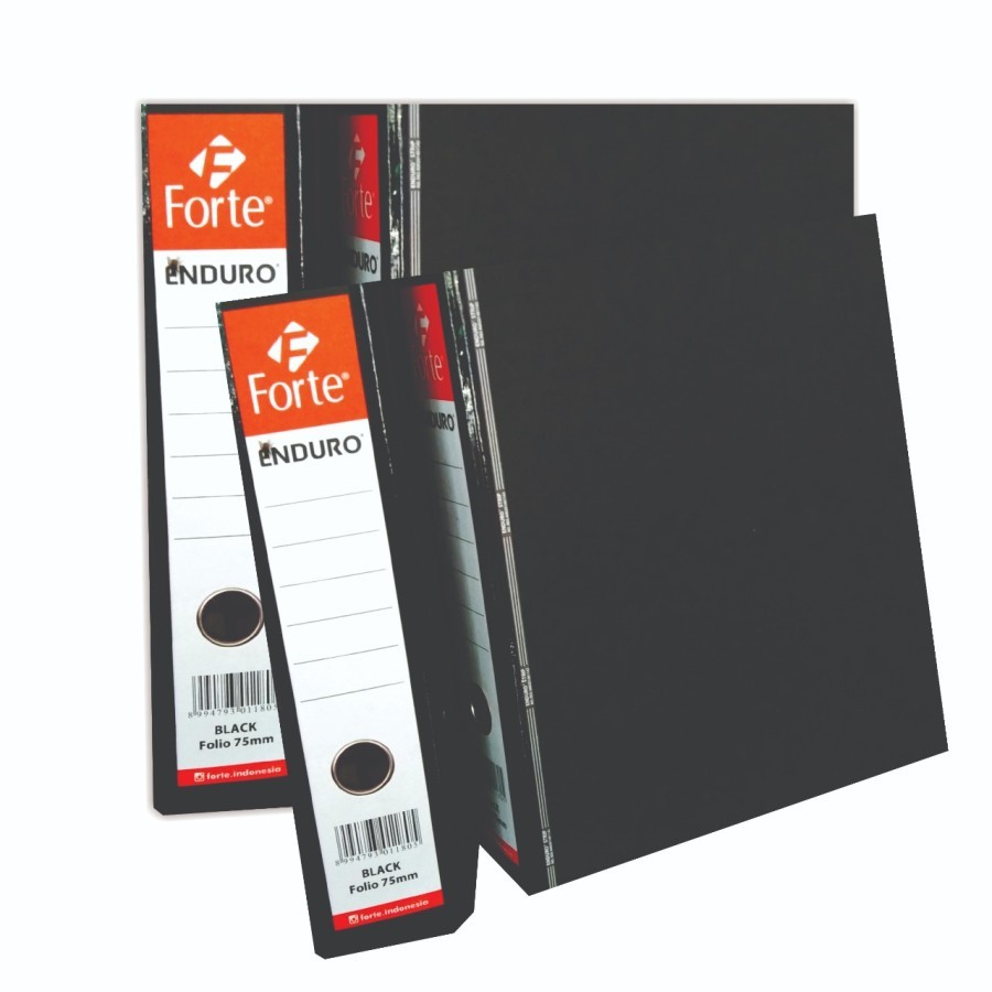 Jual ORDNER ENDURO F4 75MM FORTE HITAM 1401E / ODNER FORTE | Shopee ...