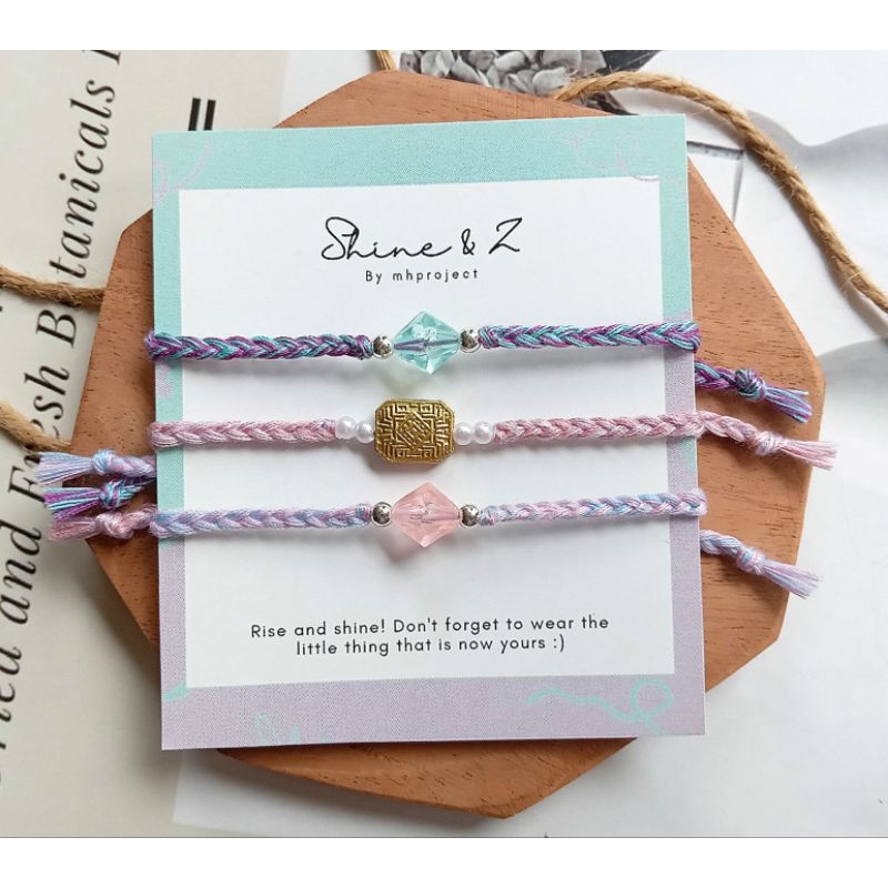 Jual Treasure. mix and match bracelets set, bohemian string bracelet ...