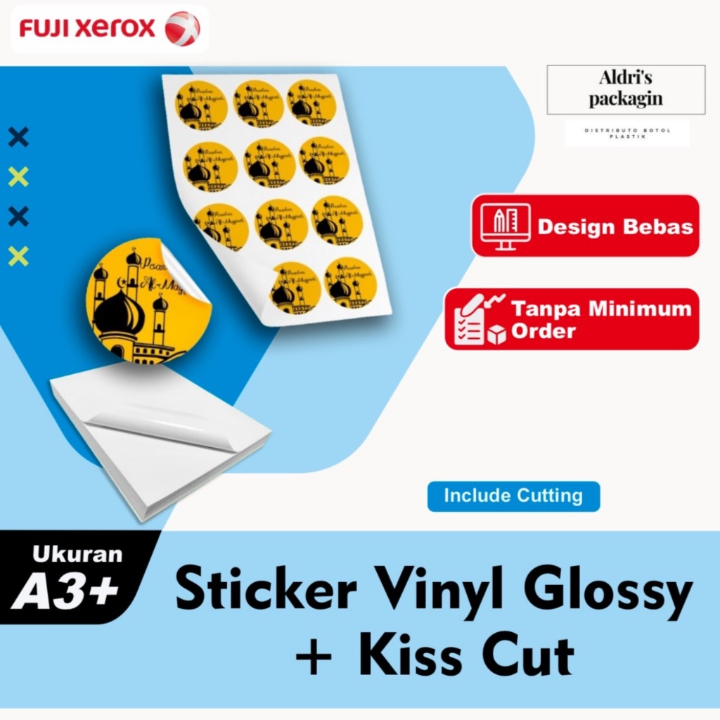 Jual Cetak Sticker A Chromo Bontak Vinyl Include Cutting Cetak Stiker Label Logo