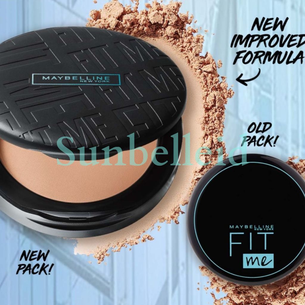 Jual ️ Sunbelleid ️ Maybelline Fit Me Compact Matte + Poreless 16-Hour ...