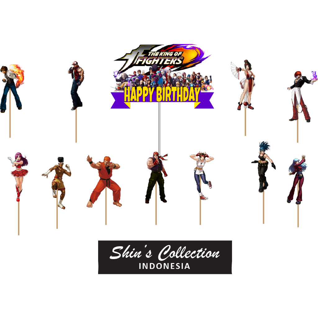 Jual Cake topper King of Figthers isi 12 pcs | Shopee Indonesia