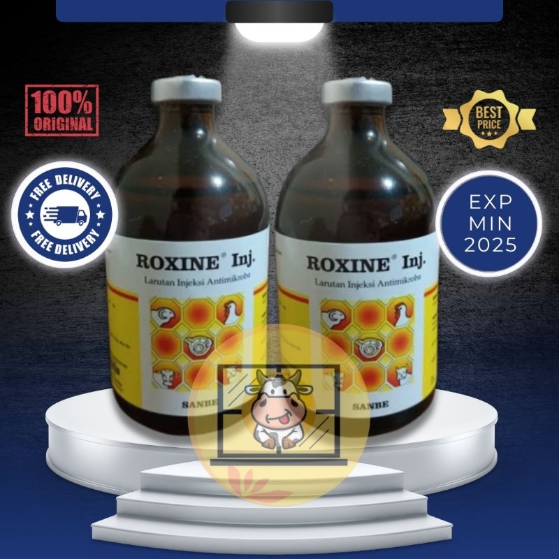 Jual Roxine 100 Ml Antibiotik Spektrum Luas Untuk Ternak Shopee