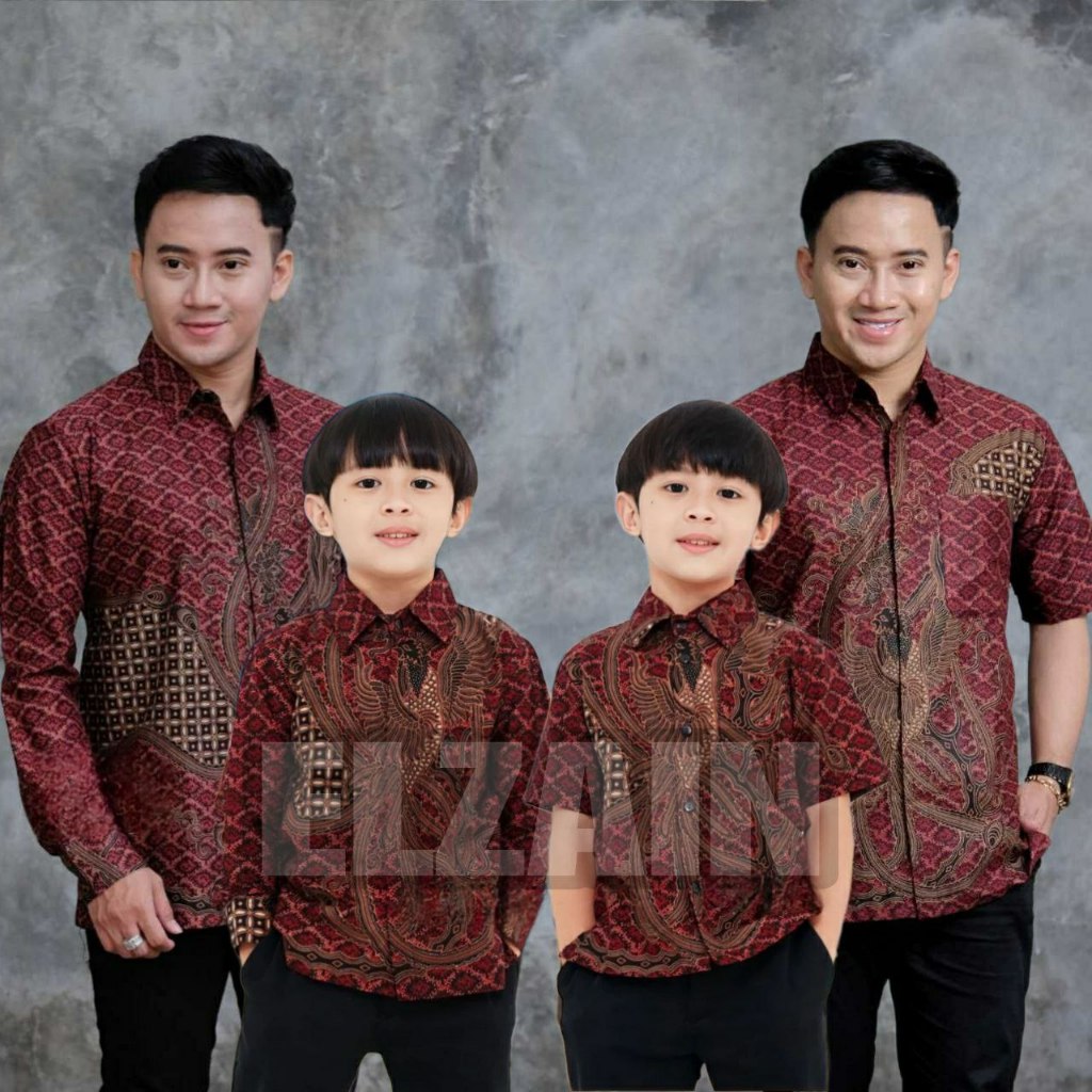 Jual TERBARU Couple sweet KEMEJA BATIK PRIA AYAH DAN ANAK LAKI LAKI ...
