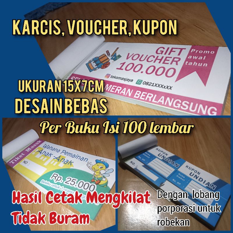 Jual Cetak Voucher Kupon Atau Karcis Shopee Indonesia