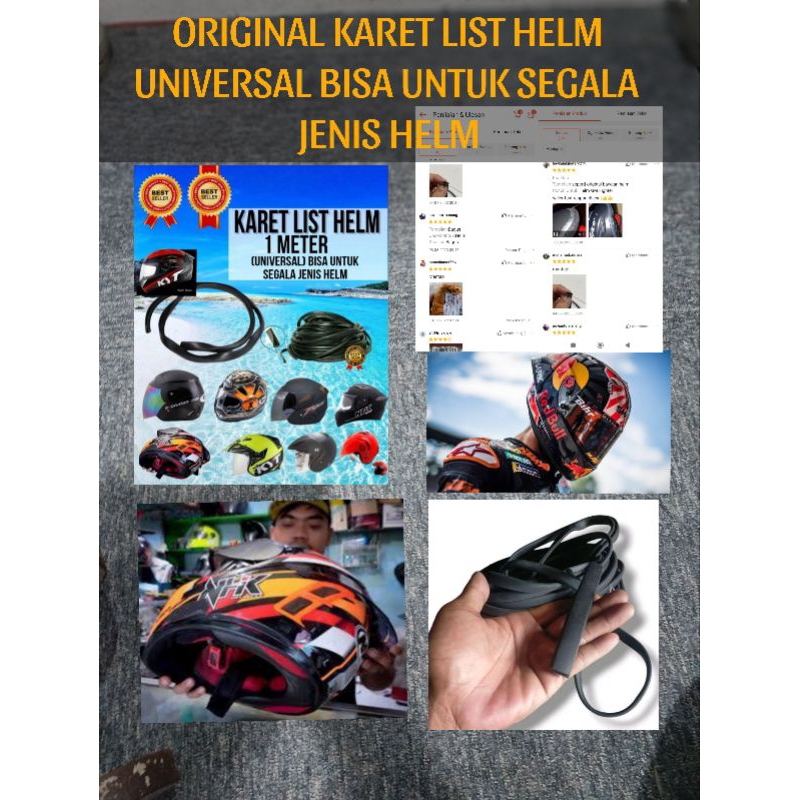 Jual LIST HELM, KARET LIST , BUAT HELM INK CX22 DAN UNTUK SEMUA JENIS ...