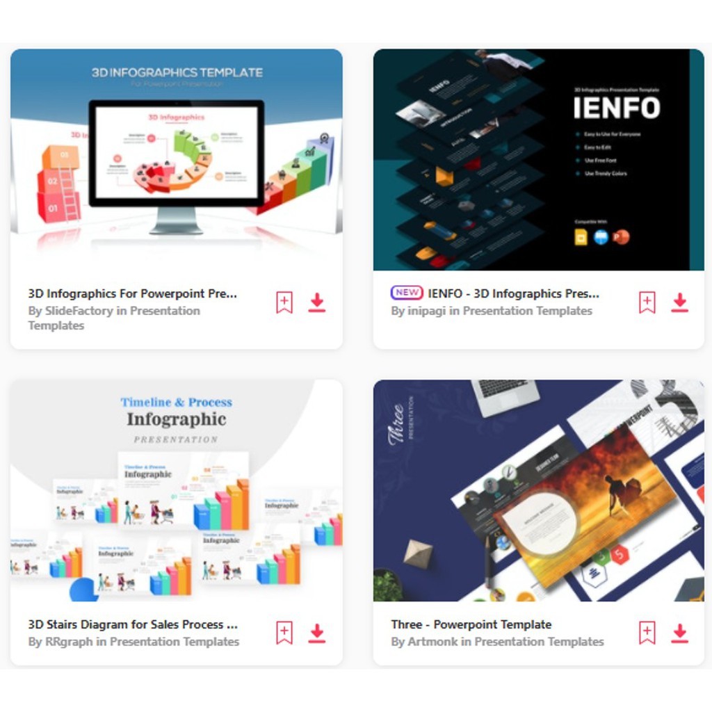 Jual Template Powerpoint 3D Keynote 3D Google Slides 3D | Shopee Indonesia