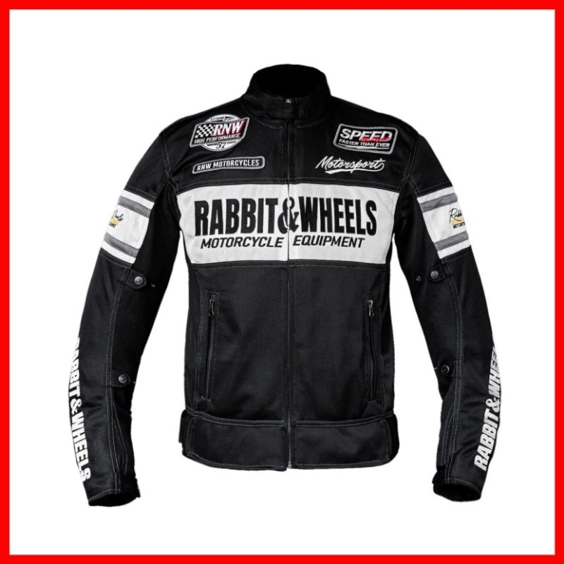 Jual Rabbit And Wheels New Combo Black Jaket Motorsport Full Protector ...