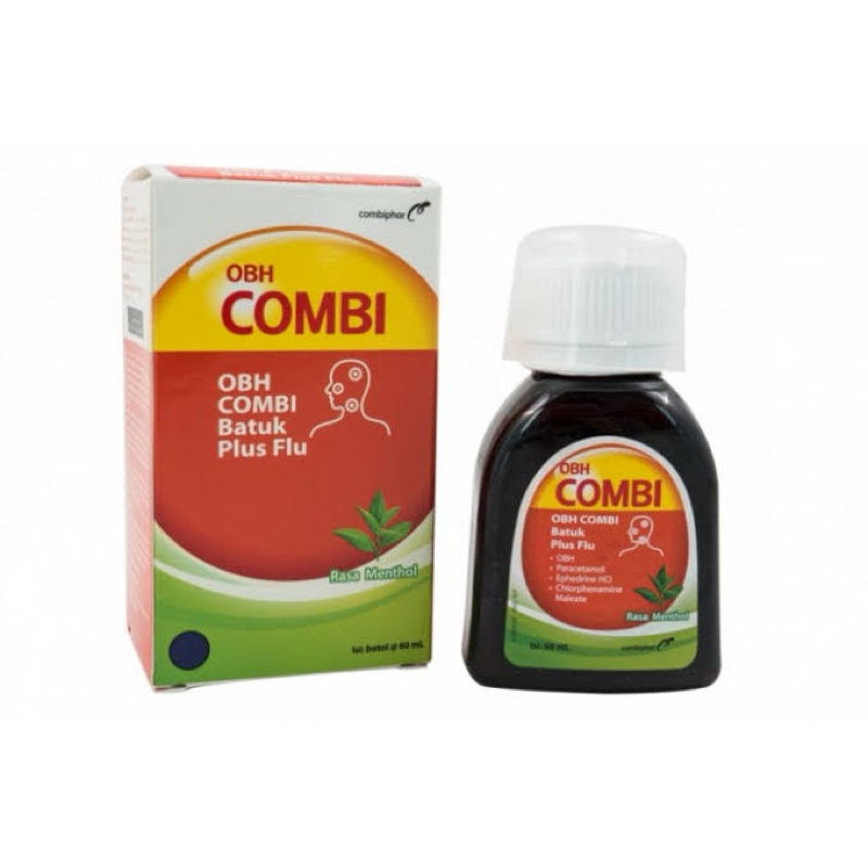 Jual OBH COMBI BATUK PLUS FLU RASA MENTHOL, JAHE, MADU 60 & 100 ML ...