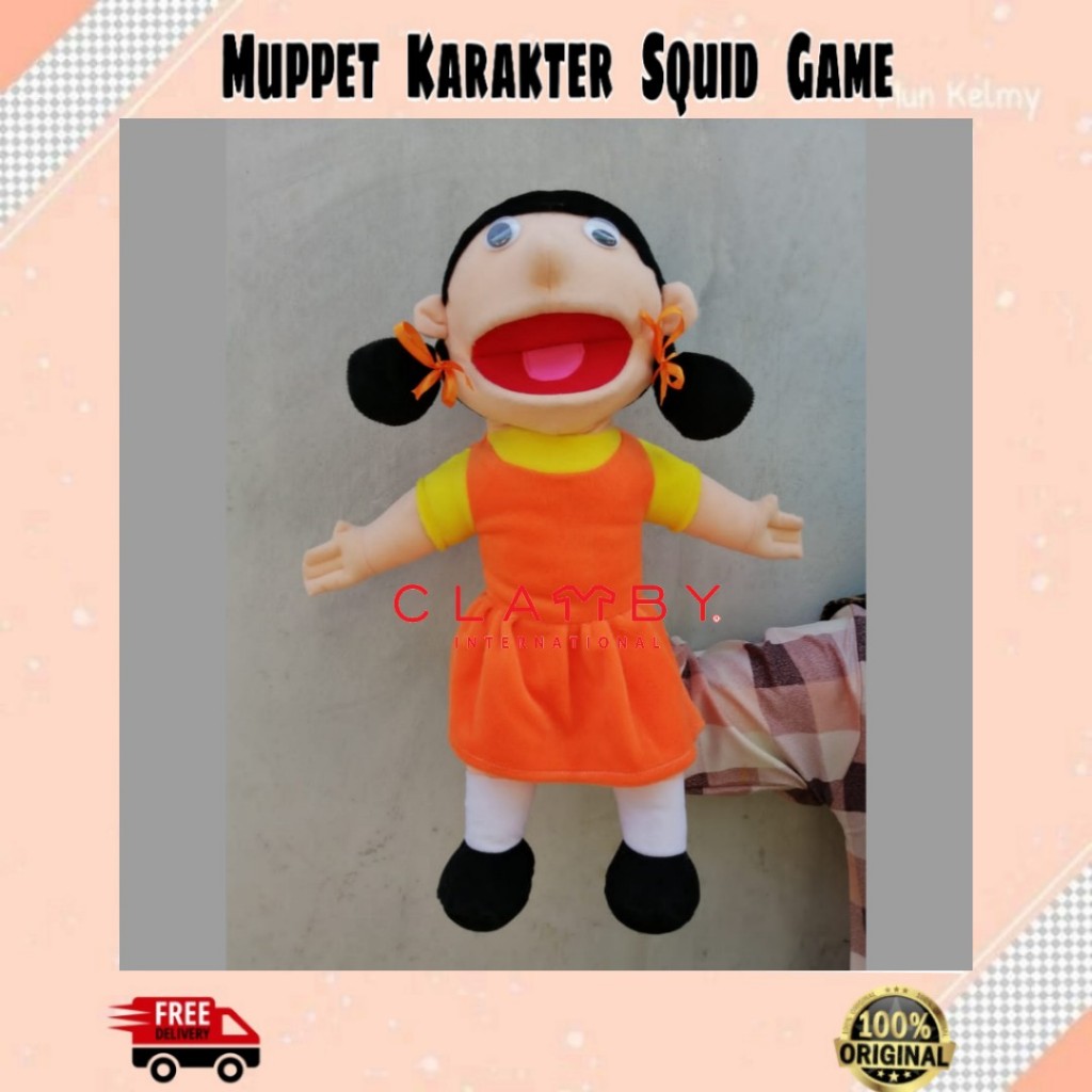 Jual Hand Puppet Squid Game | Boneka Muppet Squid Game | Bonek Tangan