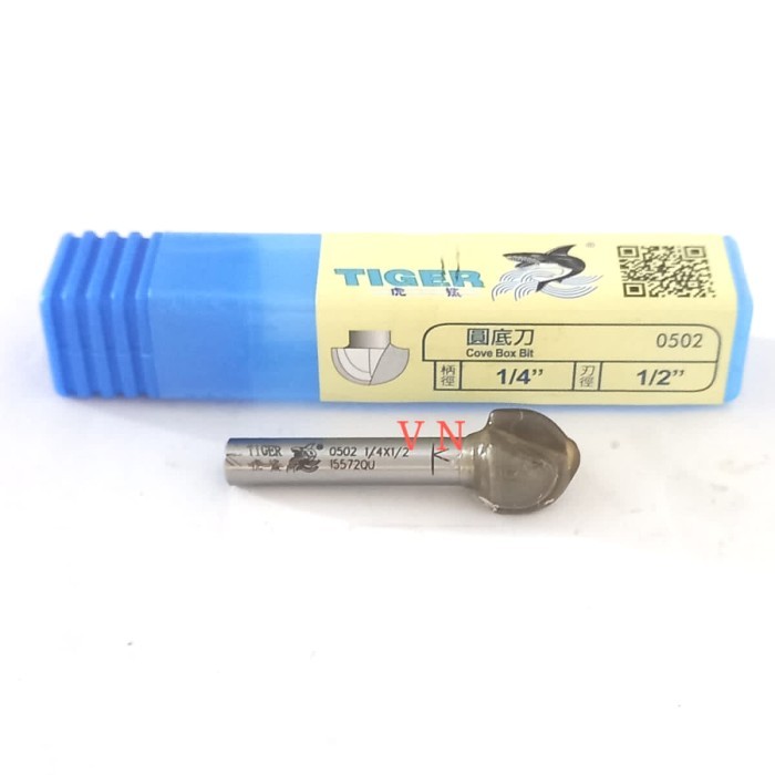 Jual Mata Profil/Router 12 mm 1/4 X 1/2 Round Nose/Core Box Bits Merk ...