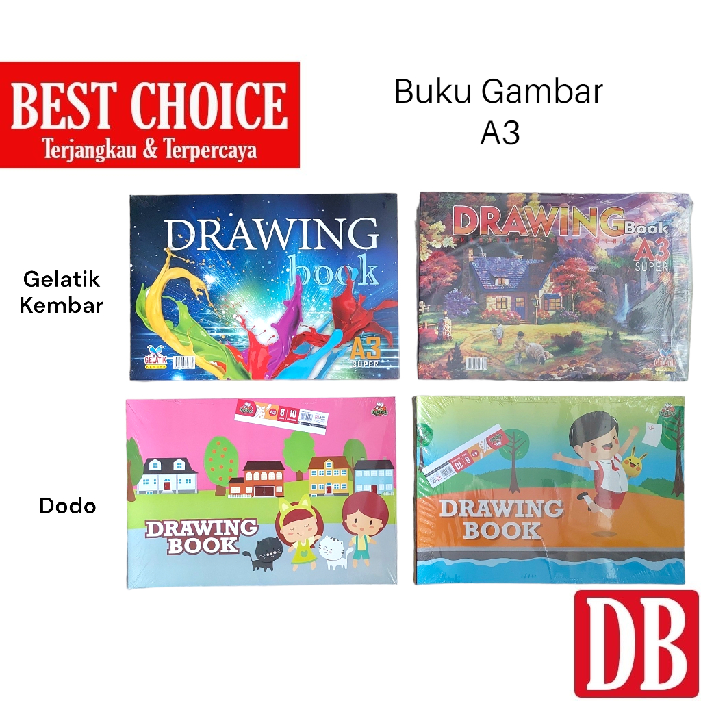 Jual Buku Gambar Dodo Gelatik Kembar A3 8 Lembar 10 Pcs Shopee Indonesia 7664