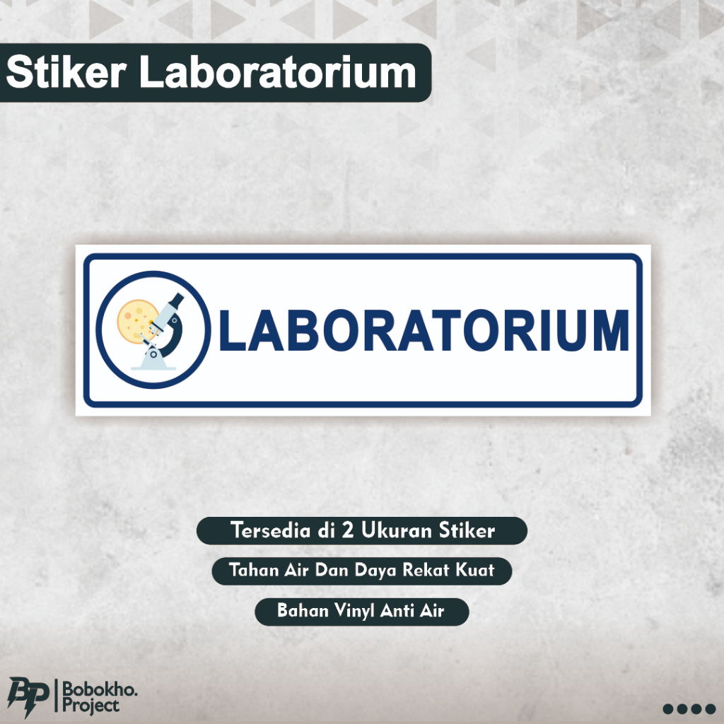 Jual Stiker Laboratorium / Ruang Laboratorim / Ruang Lab / Stiker Ruang