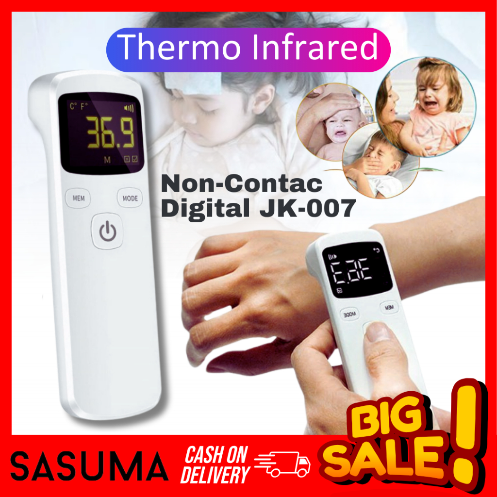 Jual Sasuma Termometer Infrared Non Contact Digital Suhu Badan Tubuh