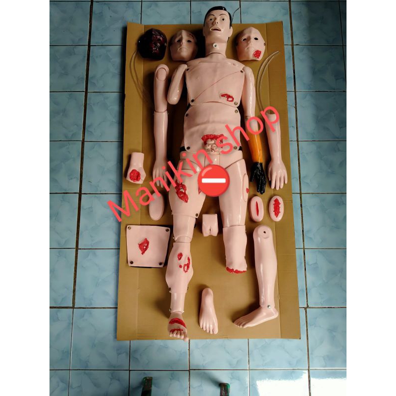 Jual Full Body Trauma Phantom Manikin Model Trauma Nursing Manikin