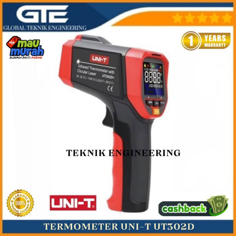 Jual Infrared Thermometer Uni T Ut302d Gun Termometer Unit Thermogun