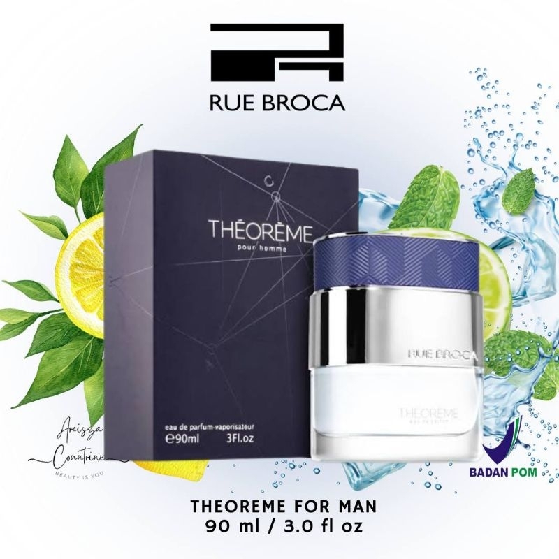 Jual Rue Broca nya Afnan Theoreme pour homme EDP 90 ml (BIRU) Shopee Indonesia
