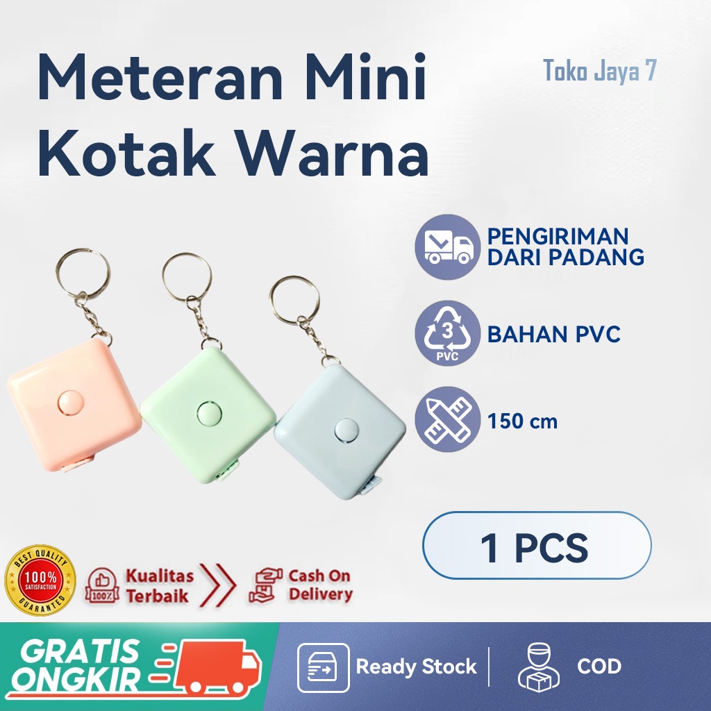 Jual METERAN / METERAN MINI / METERAN BAJU KOTAK PITA / METERAN 150 CM ...